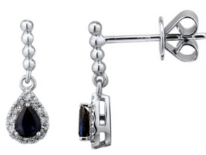 Pear Sapphire Earrings