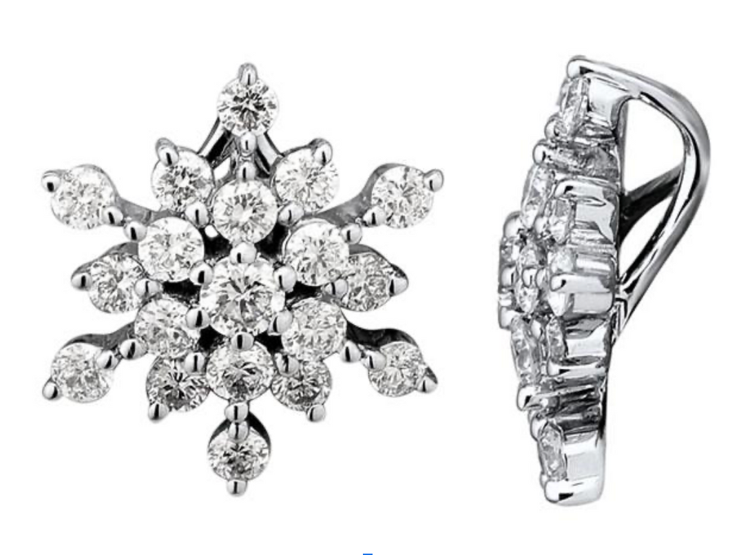 Snowflake Diamond Pendant