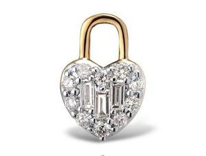 Love Lock Diamond Pendant