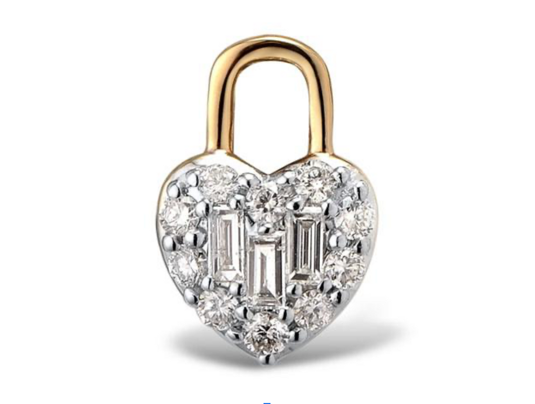 Love Lock Diamond Pendant