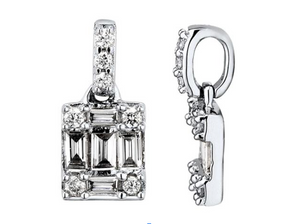 Emerald Fantasy Diamond Pendant