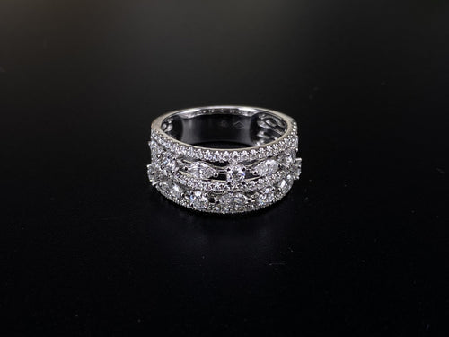 Marquise & Round Cocktail Diamond Ring | Zohar Jewels